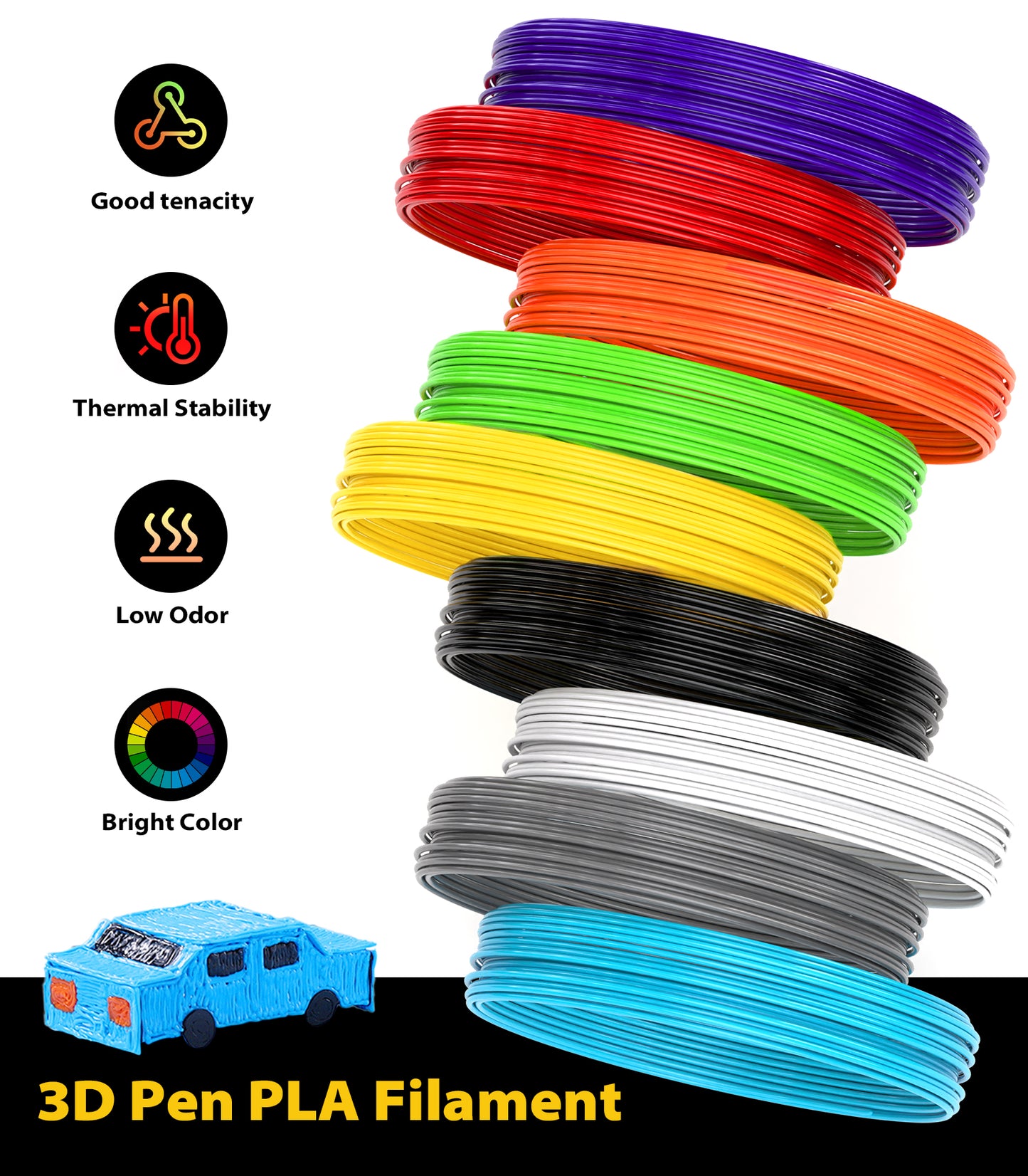 3D Pen Filament Refills 20 Colors