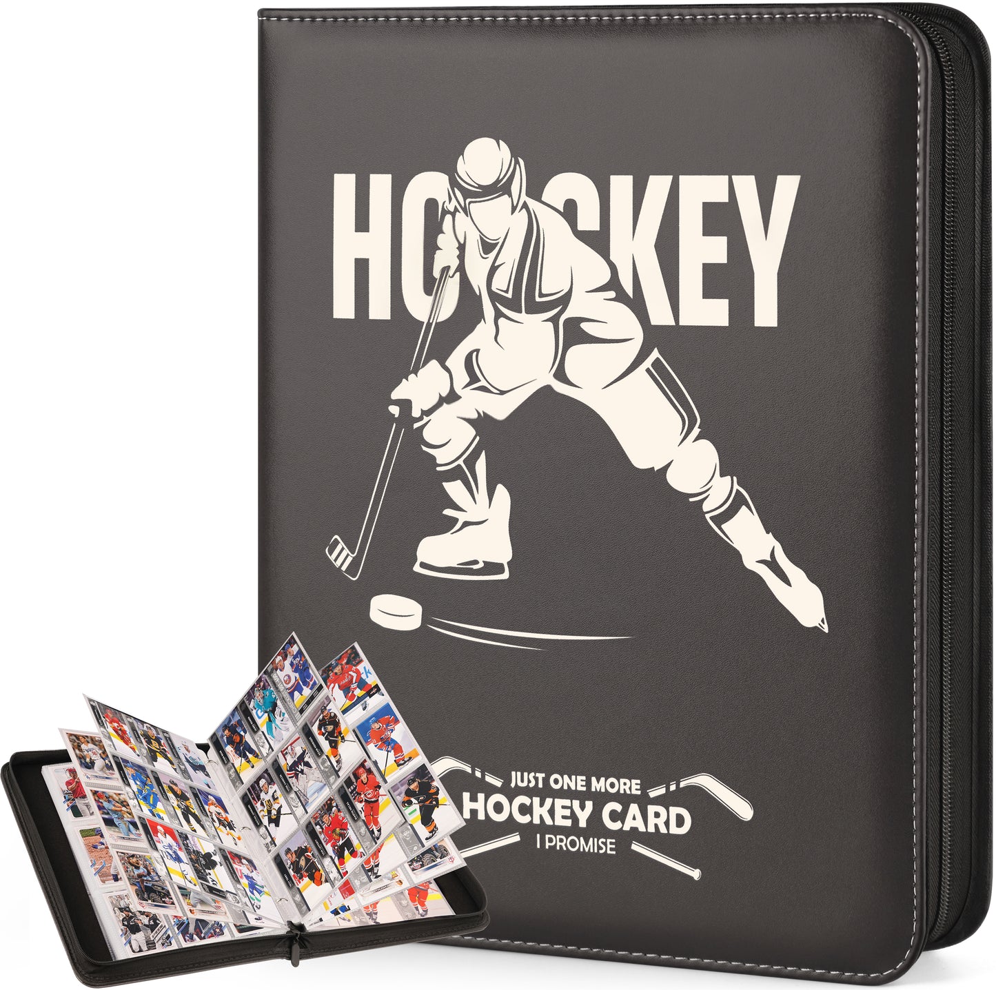 Hockey Card Binder with Sleeves, 900 Pockets
