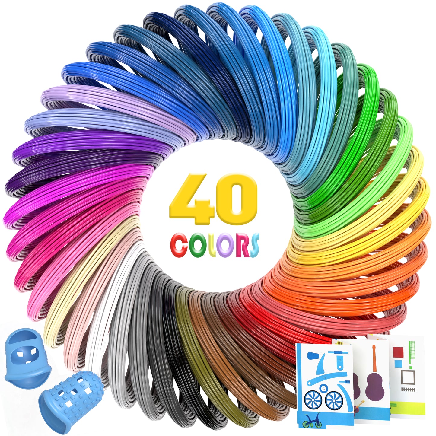 3D Pen Filament Refills 40 Colors