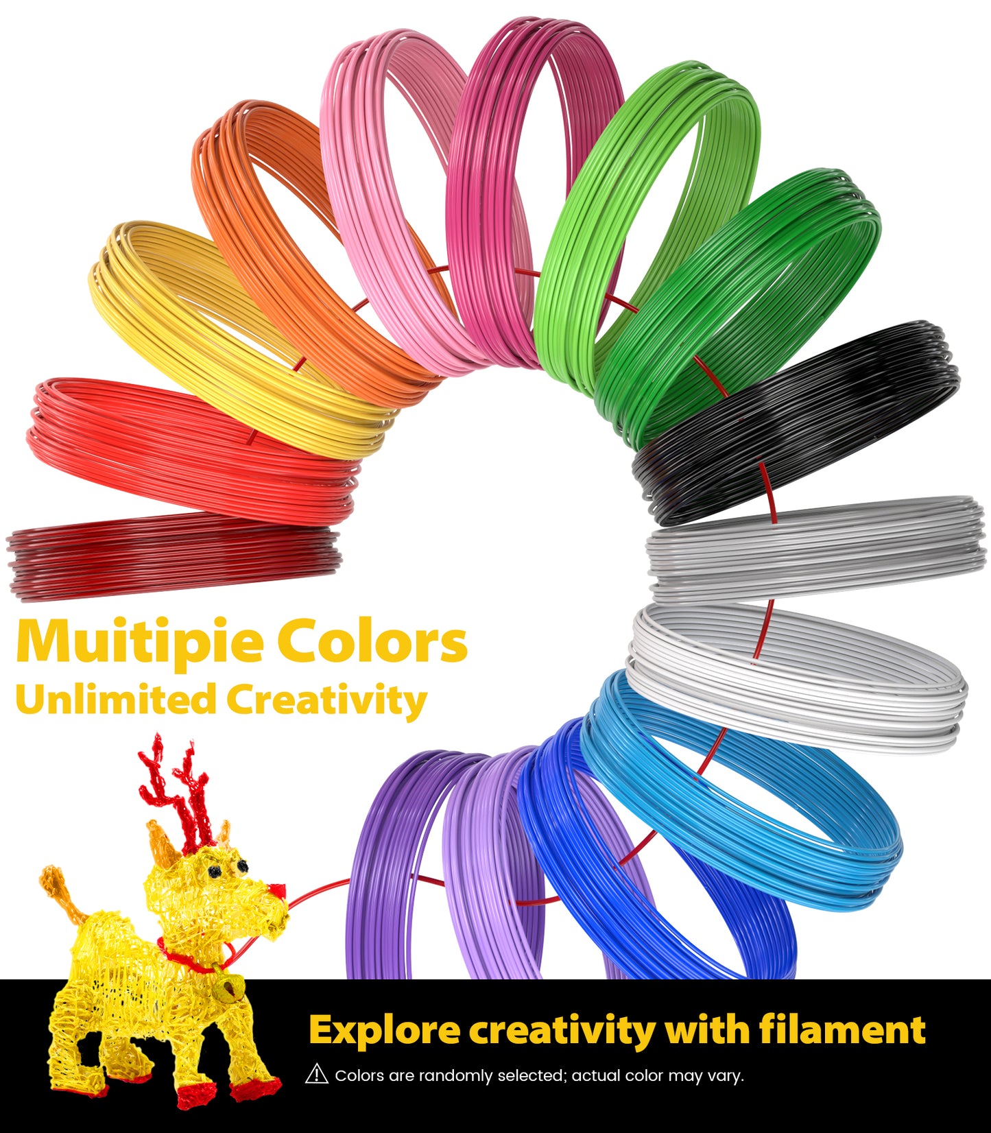 3D Pen Filament, 15 Colors
