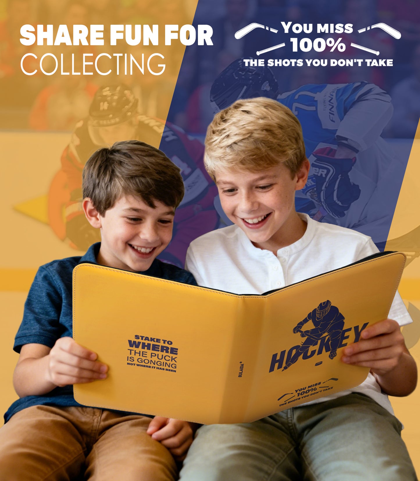 Hockey Card Binder with Sleeves, 900 Pockets