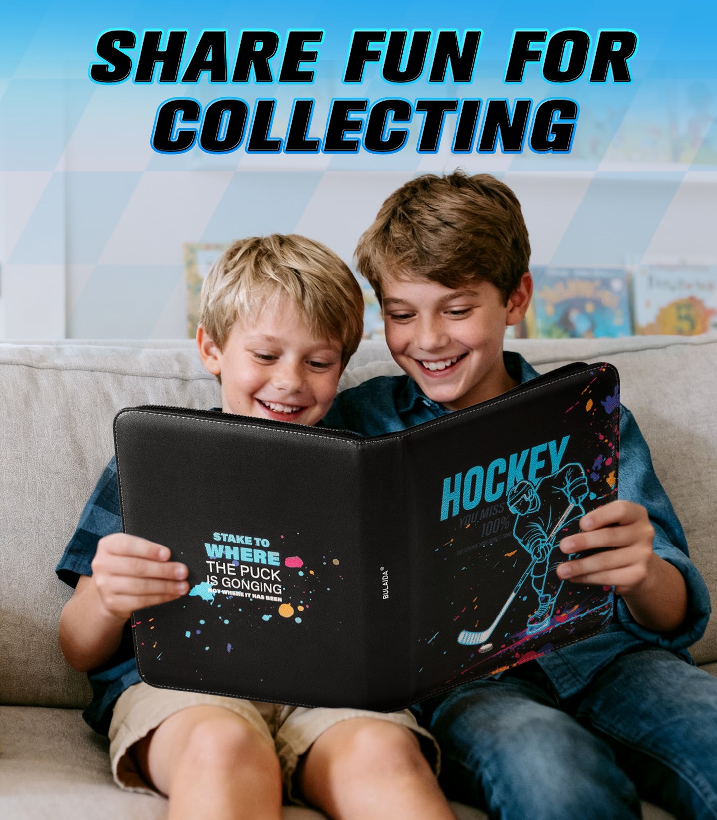 Hockey Card Binder with Sleeves, 900 Pockets
