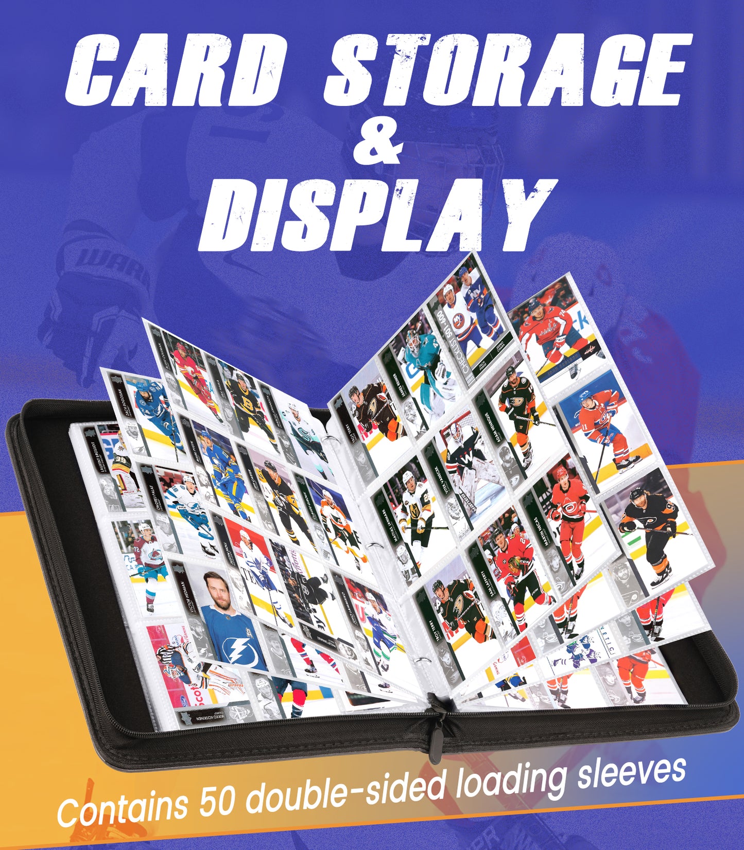 Hockey Card Binder with Sleeves