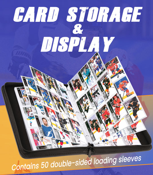 Hockey Card Binder with Sleeves